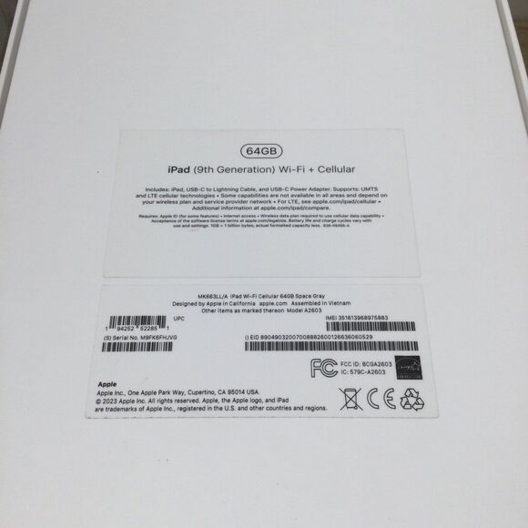 Lot of 3 EMPTY BOXES iPad 9th Generation iPad Pro 4th Gen Retail Product Box - Picture 10 of 10